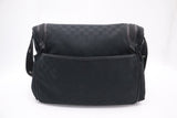 Gucci Diaper Bag in Black GG Canvas