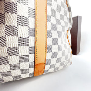 Louis Vuitton Keepall Damier Azur Bandouliere 55 Duffel Bag Luggage