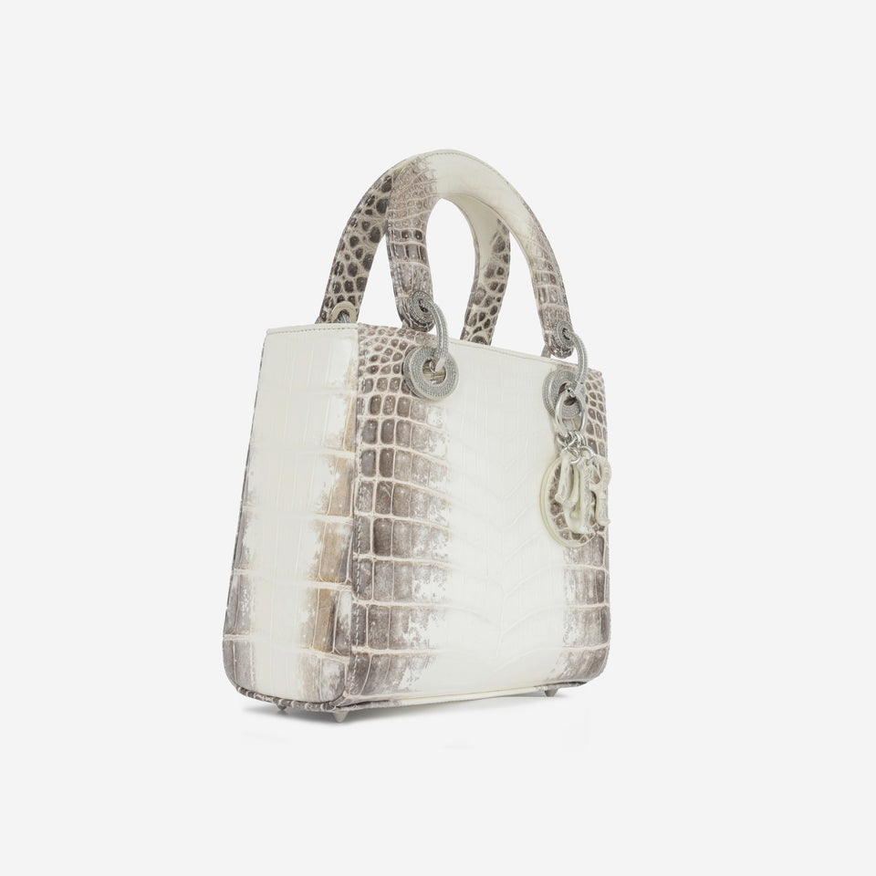Christian Dior Small Lady Dior - Himalayan Crocodile