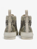 Christian Dior B23 High-tops White  / Grey Oblique Mesh EU 37 UK 4