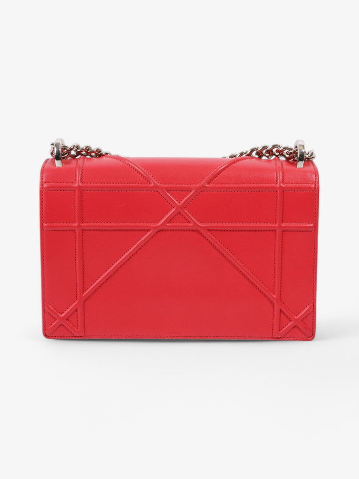 Christian Dior Diorama Red Calfskin Leather Medium
