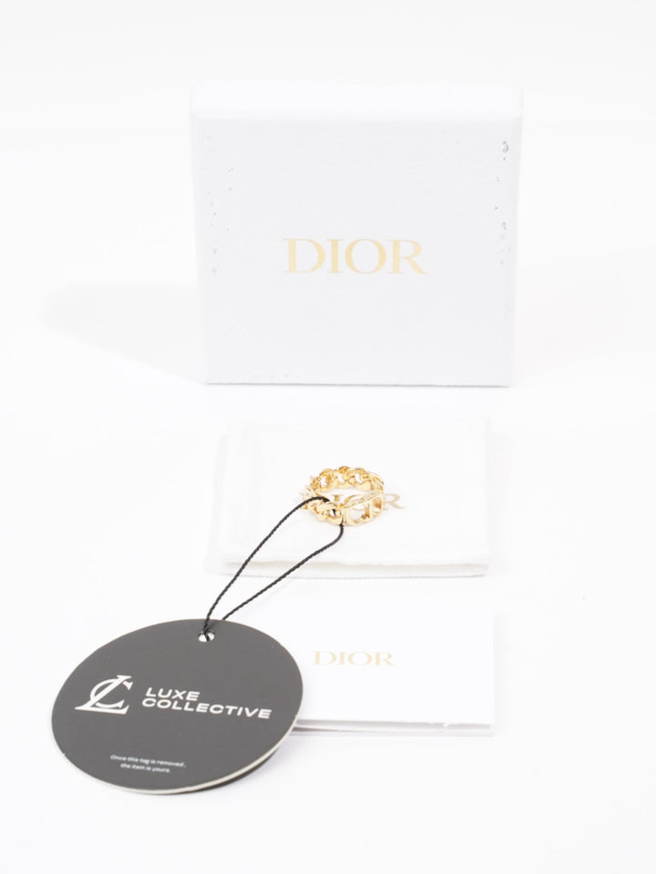 Christian Dior Danseuse Étoile Ring Gold Base Metal M (52mm)