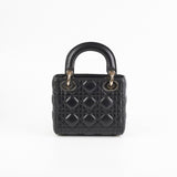 Mini Lady Dior Black Lambskin