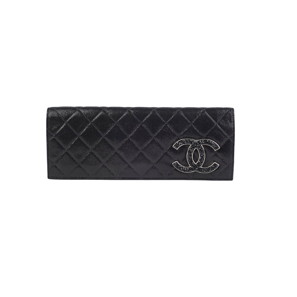 Chanel Fabric Crystal CC Clutch