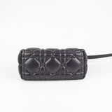 Christian Dior Diortravel Nomad Bag Pouch Calfskin Black