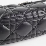 Christian Dior Diortravel Nomad Bag Pouch Calfskin Black