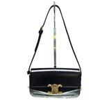 Triomphe Shoulder Shiny Calfskin Black GHW