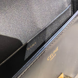 Triomphe Shoulder Shiny Calfskin Black GHW