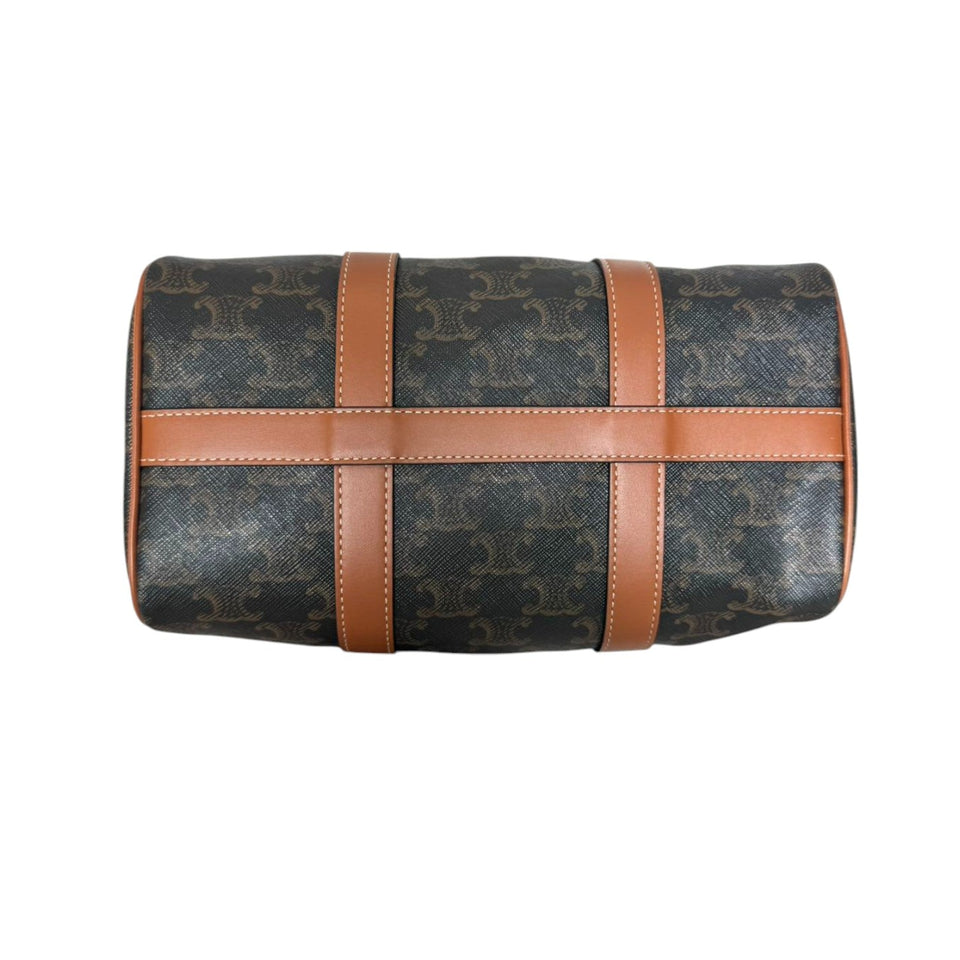 Boston Triomphe Canvas Calfskin Tan GHW