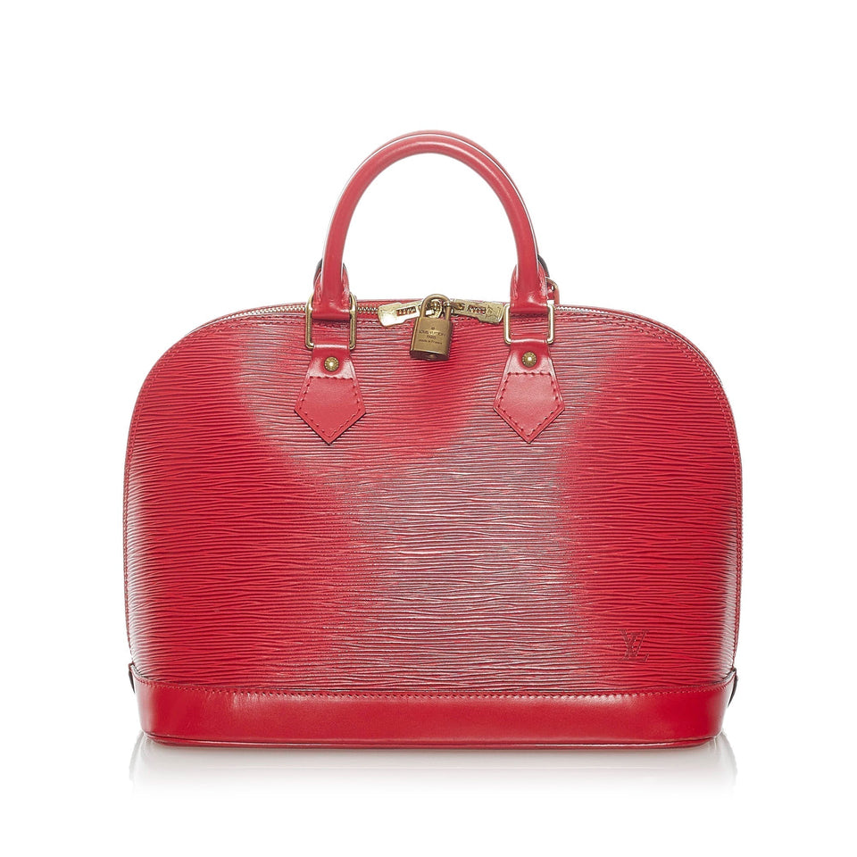 Louis Vuitton Alma PM Red Epi Handbag