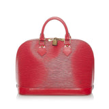 Louis Vuitton Alma PM Red Epi Handbag