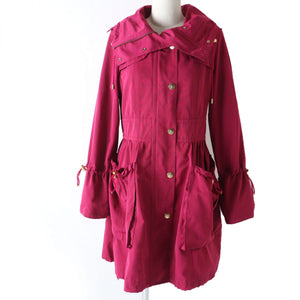 Burberry A line coat Main: 100% polyester Pink type Women 38