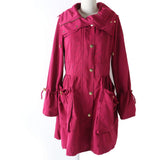 Burberry A line coat Main: 100% polyester Pink type Women 38