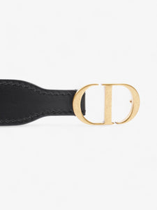 Christian Dior CD Belt Blue Oblique / Gold Canvas 80cm