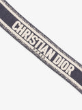 Christian Dior CD Belt Blue Oblique / Gold Canvas 80cm