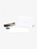 Christian Dior CD Belt Blue Oblique / Gold Canvas 80cm