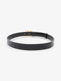 Christian Dior CD Belt Black / Gold Leather 75cm
