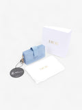 Christian Dior Lady Dior Jasmine  Holder Baby Blue / Light Gold Patent Leather