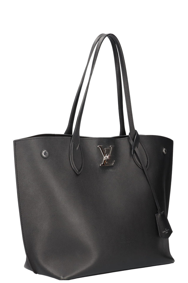 Louis Vuitton Lockme Go Tote Bag Leather Black