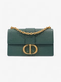 Christian Dior 30 Montaigne Green Calfskin Leather