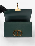 Christian Dior 30 Montaigne Green Calfskin Leather