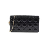 ITEM 2 - Dior Pouch Cannage WOC Wallet On Chain Clutch Black