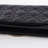 ITEM 2 - Dior Pouch Cannage WOC Wallet On Chain Clutch Black