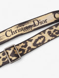 Christian Dior Animal Print Bag Strap Beige / Black Canvas