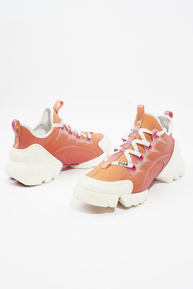 Christian Dior D-Connect Tangerine Suede EU 36 UK 3