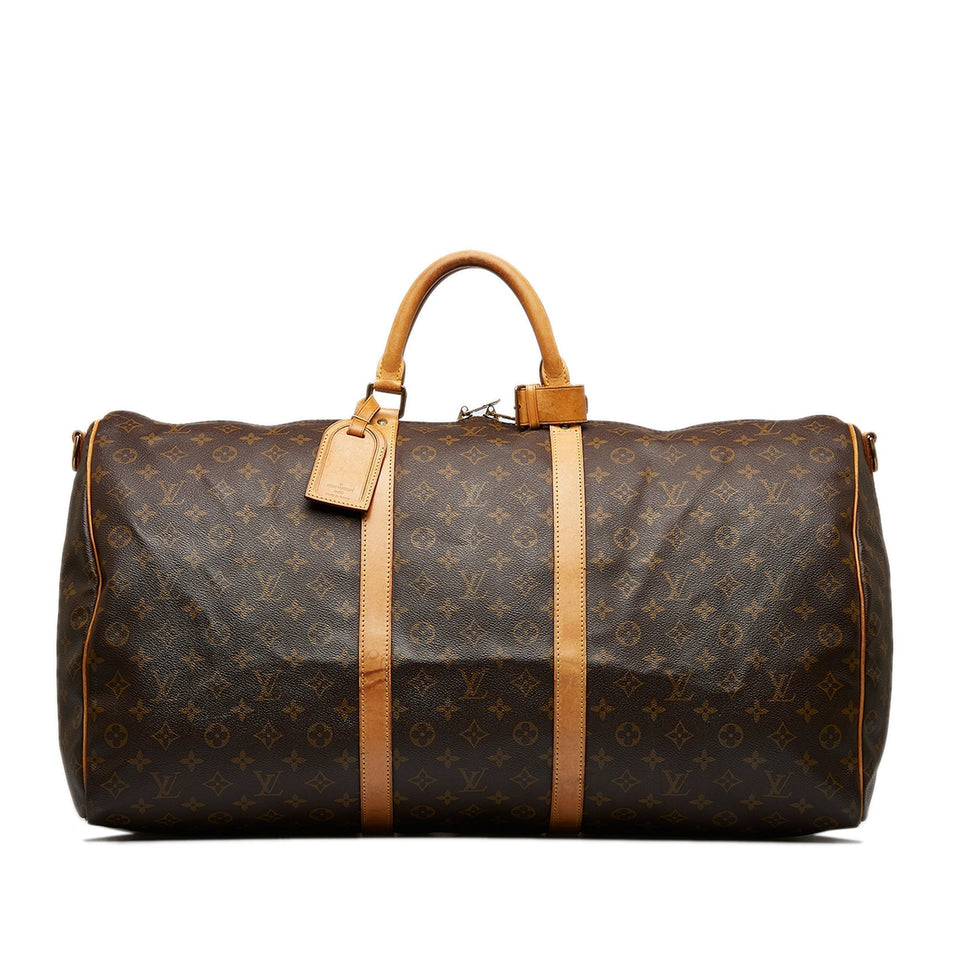 Louis Vuitton Monogram Keepall Bandouliere 60 Travel Bag