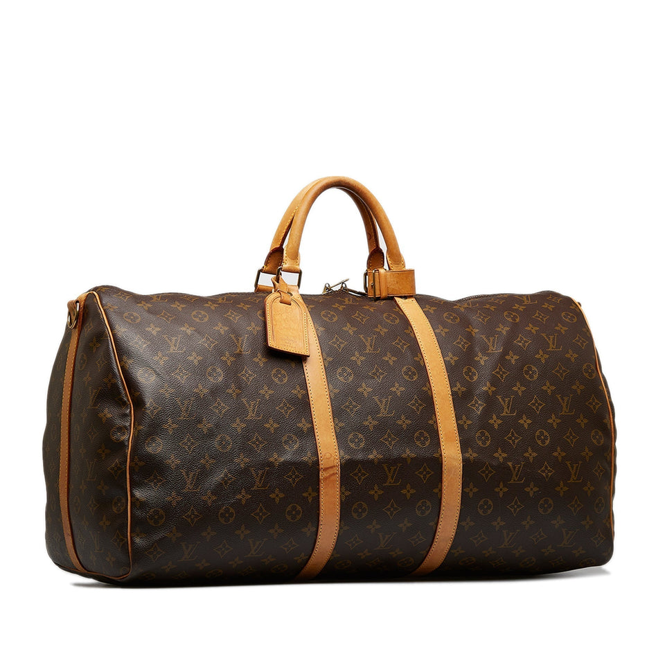Louis Vuitton Monogram Keepall Bandouliere 60 Travel Bag