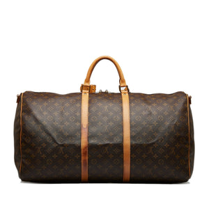 Louis Vuitton Monogram Keepall Bandouliere 60 Travel Bag