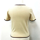 Gucci Short sleeve T-shirt 501400 cashmere beige ribbon Women XS