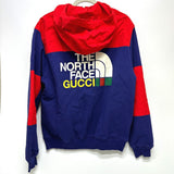 Gucci Hoodie 671462 Cotton, Nylon Red / blue North Face Collaboration zip-up hoodie mens S