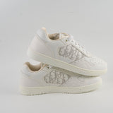 Christian Dior Men's Leather B27 Low Top Sneakers White Size 43