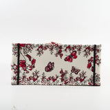 Christian Dior Medium Book Tote Butterfly Embroidery Red