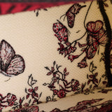 Christian Dior Medium Book Tote Butterfly Embroidery Red