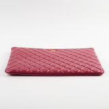 Chanel O-case Clutch Red Lambskin
