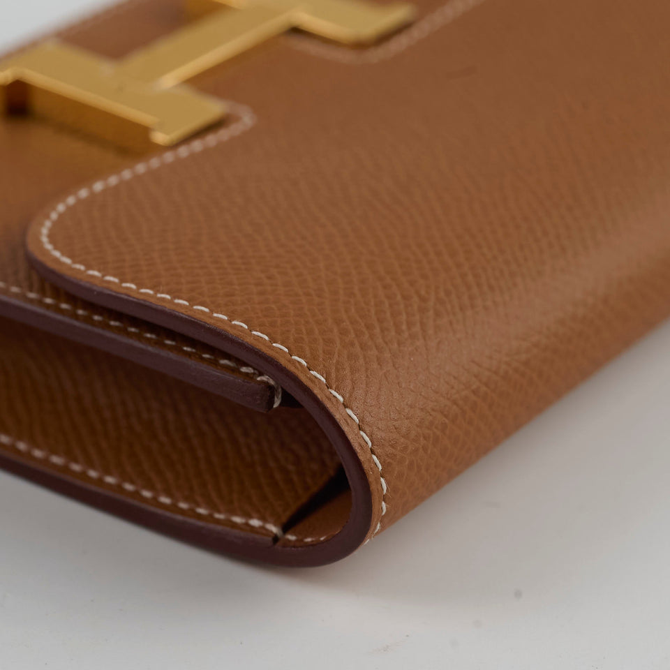 Hermes Constance Slim Gold Epsom Z stamp 2021