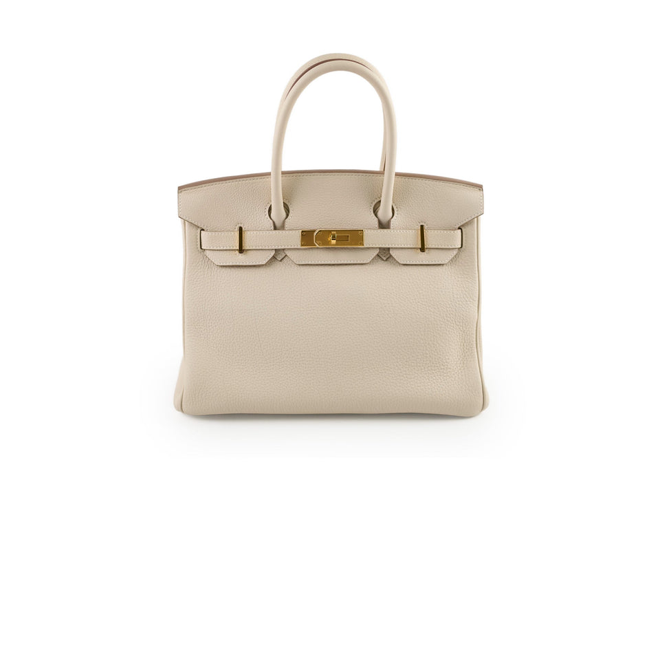 Hermes Birkin 30 Togo Craie W Stamp