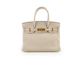 Hermes Birkin 30 Togo Craie W Stamp