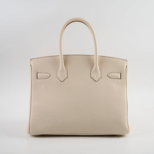 Hermes Birkin 30 Togo Craie W Stamp