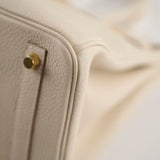 Hermes Birkin 30 Togo Craie W Stamp