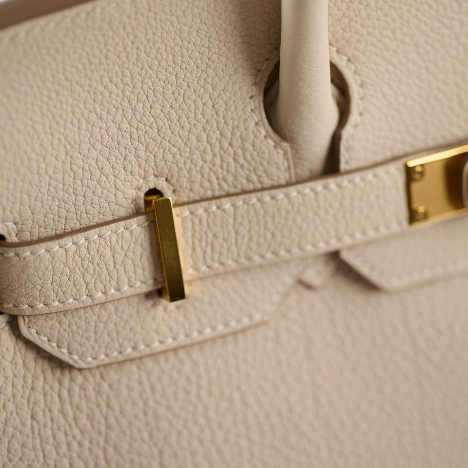 Hermes Birkin 30 Togo Craie W Stamp