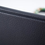 Hermes 35 Birkin Fjord Blue Indigo Square H Stamp