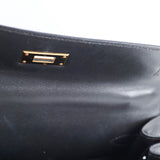 Hermes Kelly 28 Black Box Square D Stamp