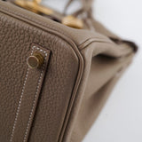 Hermes Birkin 25 Togo Etoupe W Stamp