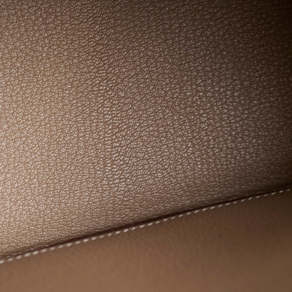 Hermes Birkin 25 Togo Etoupe W Stamp