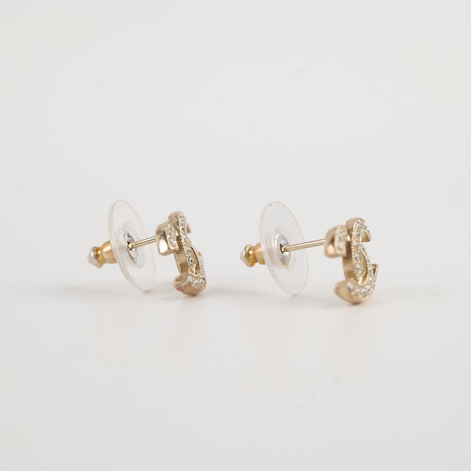 Chanel CC Crystal Earrings Costume Jewellery