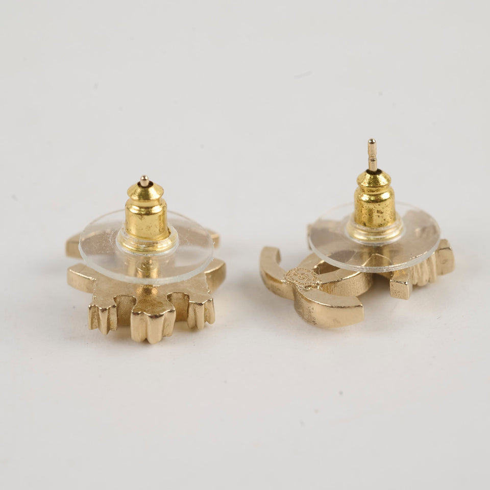 Chanel CC Crystal Earrings Costume Jewellery
